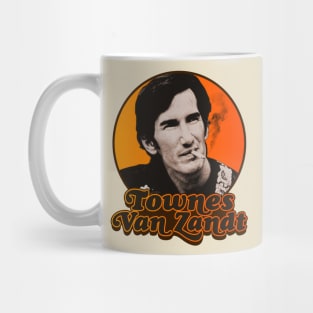 Townes Van Zandt ))(( Retro Outlaw Country Tribute Mug